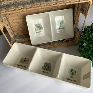 NWOT Rae Dunn set ‎ Travel Memories Explore Wander